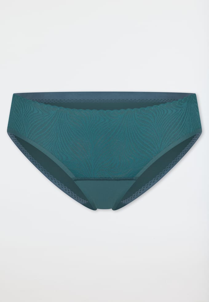 Rio-slip, naadloos, kant, groen - Invisible Soft Lace 38