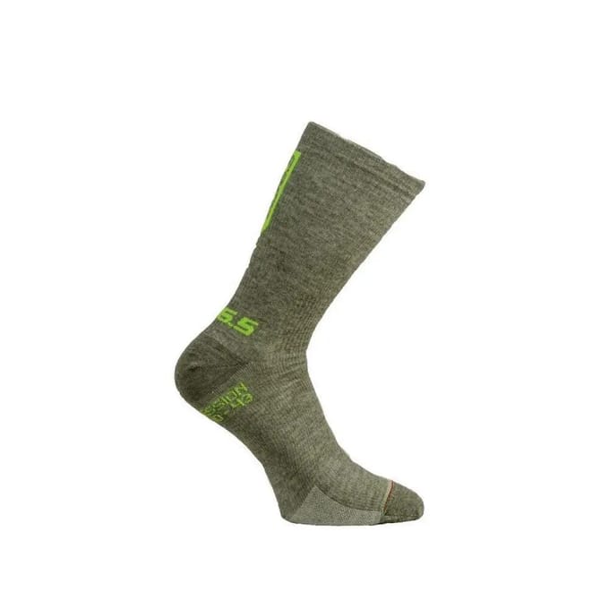 Q36.5 Sokken Compressie Wol Grijs - Groen - 44-47