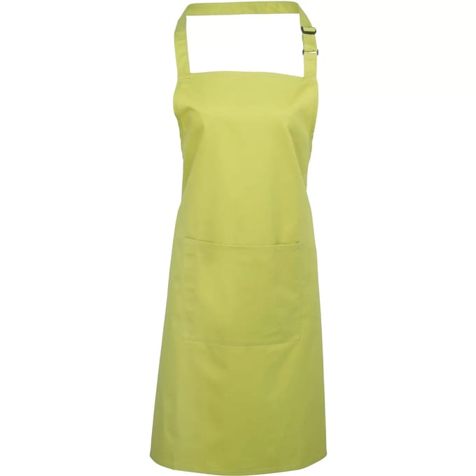 Premier Colours Bib Apron With Pocket PR154 - Lime - One size