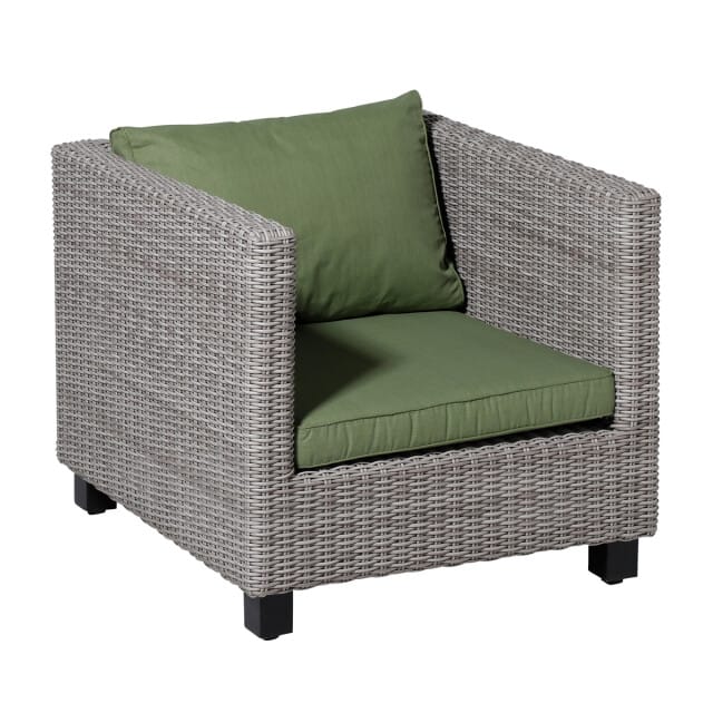 Madison - Lounge Zitkussen Basic green - Ca. 60x60 cm - Set van 2