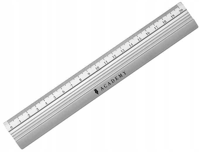 Aluminium Liniaal 20 cm - School & Geometrie