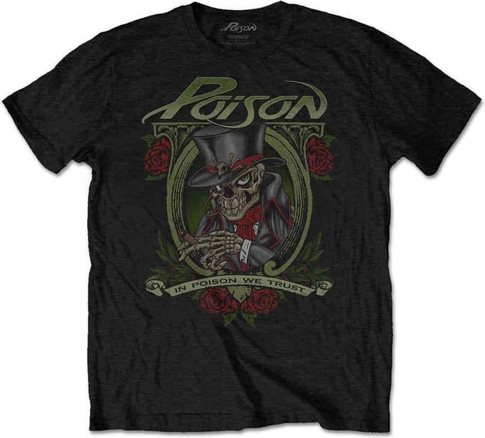 Poison - We Trust Heren T-shirt - M - Zwart