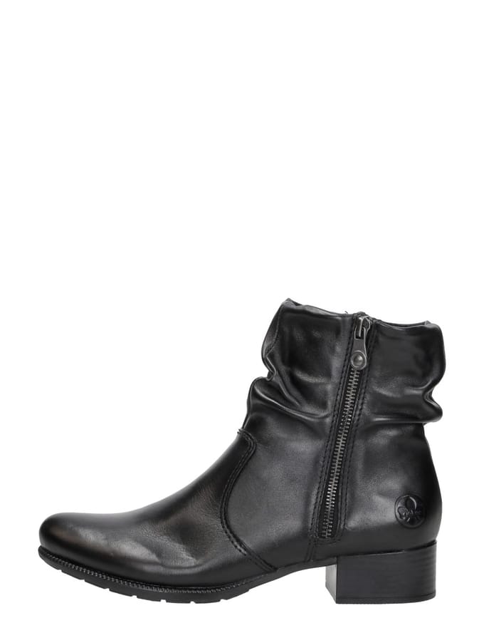 Rieker Dames Enkellaarsje - 78656-00 Zwart - Maat 40