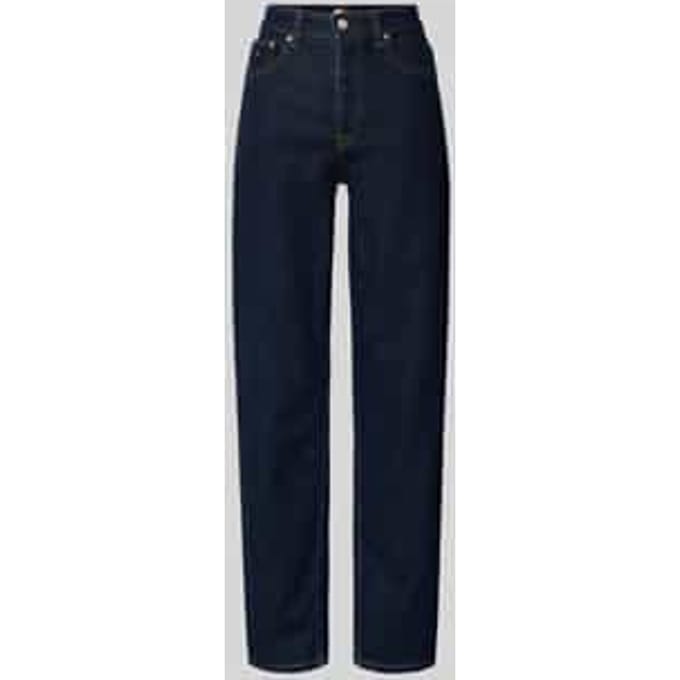 straight fit jeans van katoenmix model 'LAYLA'