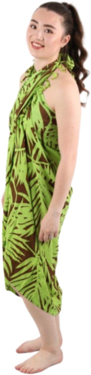 Sarong - K7 - bladeren van Om Namaste - Pareo Saunadoek Wikkeljurk