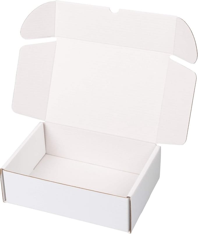 Verzenddozen voor E-commerce en Geschenken - 25 Stuks, Wit, Klein (25 x 18 x 8 cm)