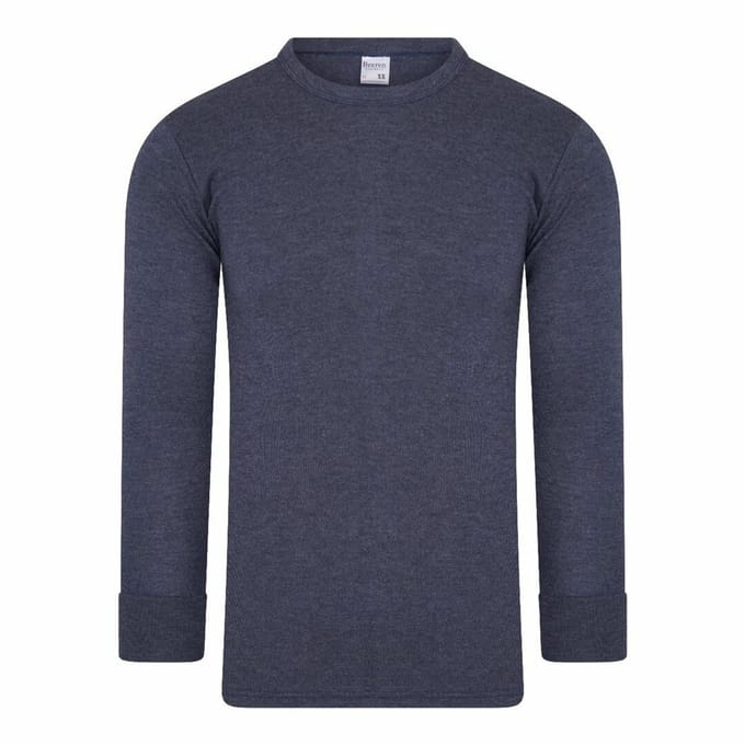 Beeren thermo heren shirt lange mouw  Blauw -maat L