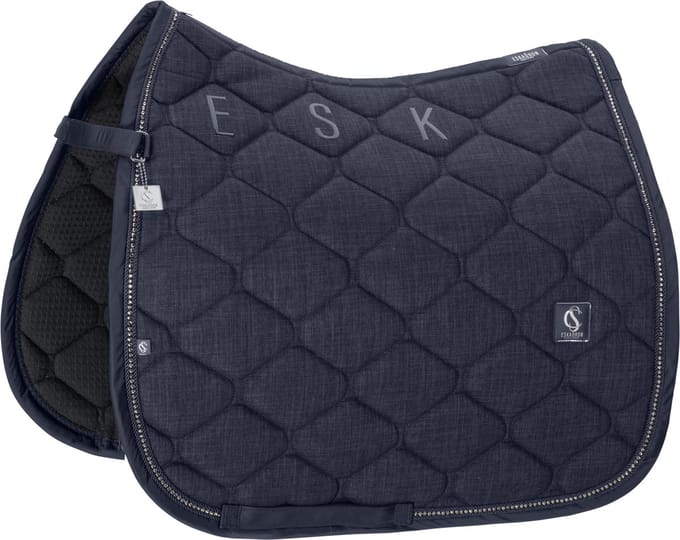 Eskadron SS26 Classic Zadeldekje BOUCLÉ CRYSTAL-navy-PD