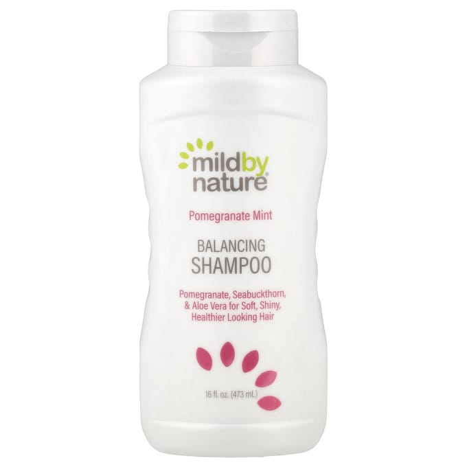 Mild By Nature, Pomegranate Mint Balancing Shampoo, 16 fl oz (473 ml) white