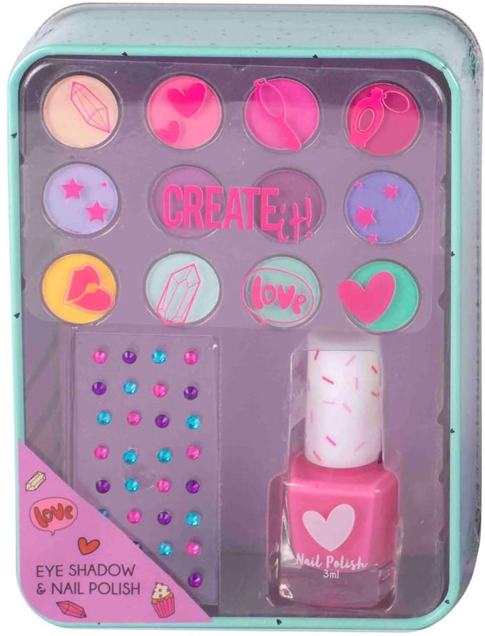 Create it! Beauty Oogschaduw en Nagellak Blikje Paars