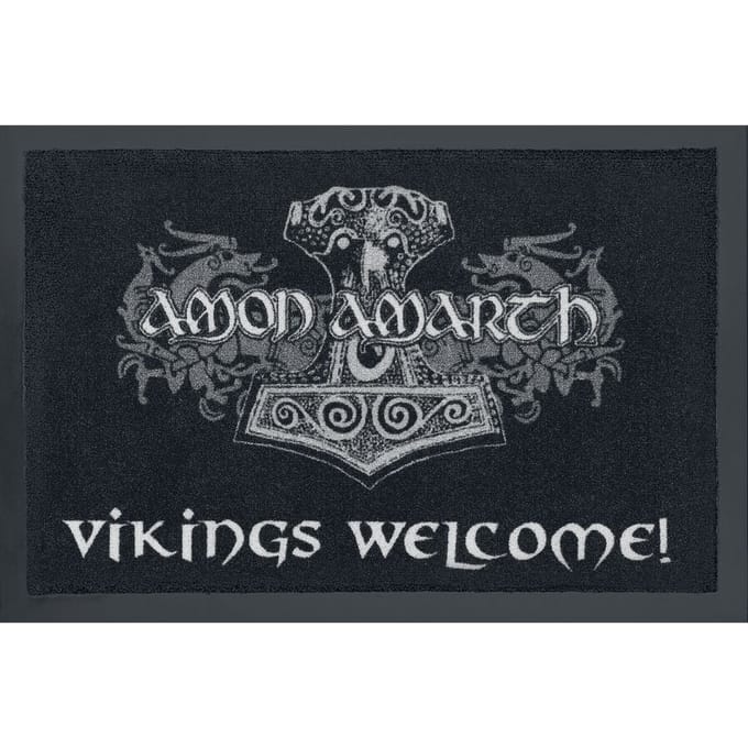Amon Amarth Deurmat - Vikings Welcome! - voor Geen - zwart
