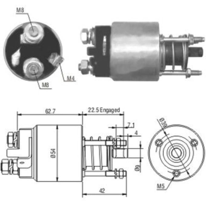 Magneetschakelaar, starter MEAT & DORIA 46005