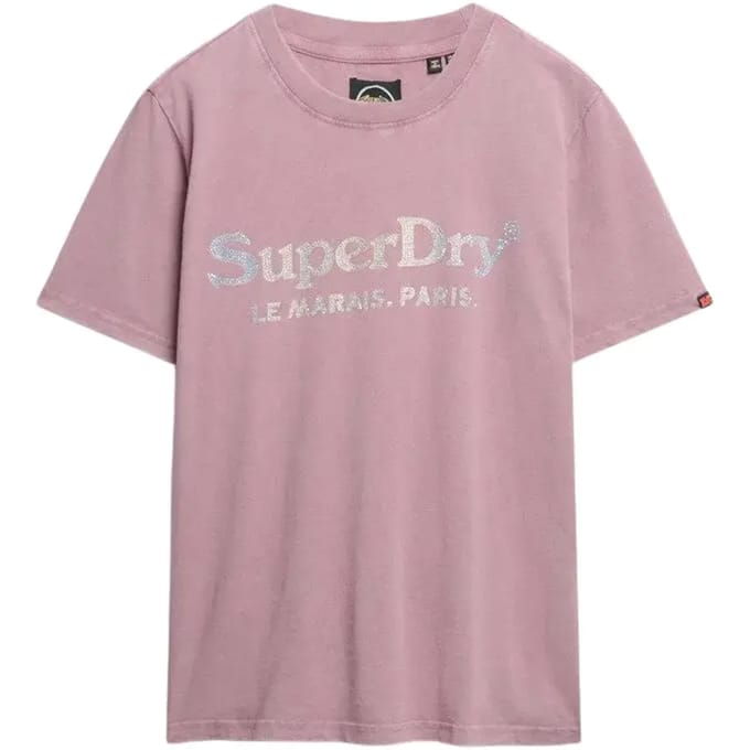 Superdry Venue Metallic Relaxed Shirt Dames - Maat 14