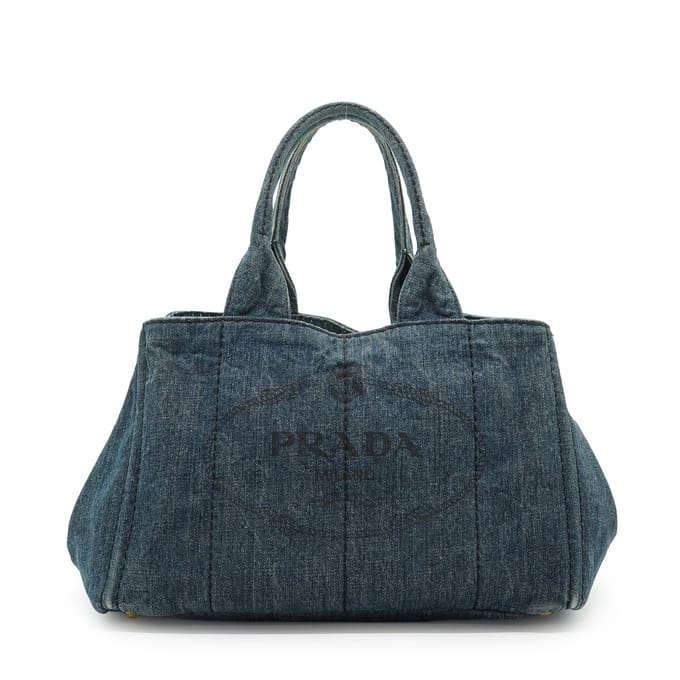 Prada Stoffen Tote Bag Canapa