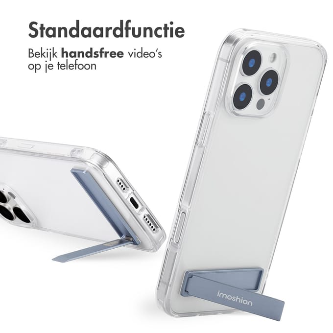 imoshion Hoesje - Geschikt voor Apple iPhone 16 Pro Max - Stand Backcover - Transparant