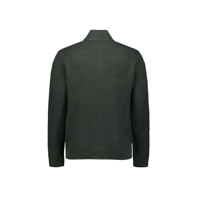 No Excess Cardigan 2 coloured melange dark green