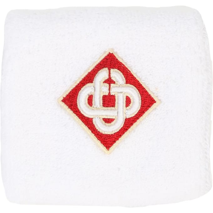 Taillebandmanchetten met rood diamantlogo