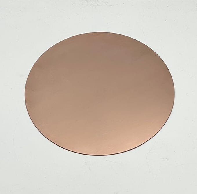 Koper Schijf - 4mm, Diameter 60mm