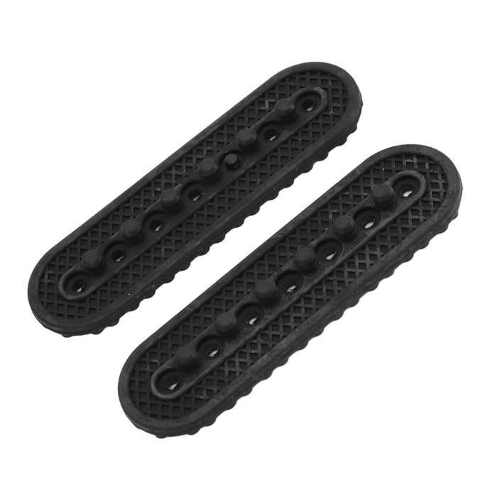 2 stuks Snapback Riem met 7 Gaten Hoed Pet Vervangende Sluitingen Gesp Riem Verlengstuk voor Hoed black