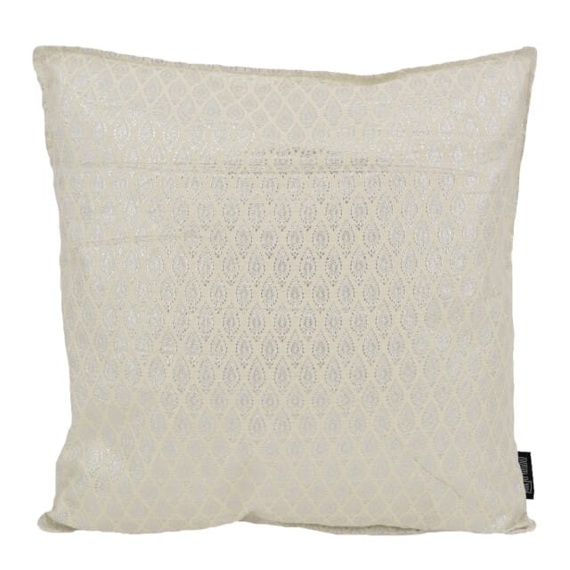 Gek op kussens! Hila silver / white | 45 x 45 cm | kussenhoes | polyester
