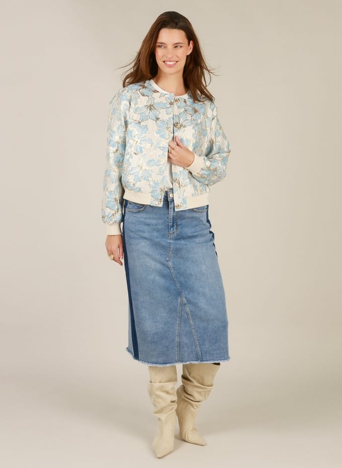 YEST Iris Bottoms - Bleach Blue Denim - maat 36