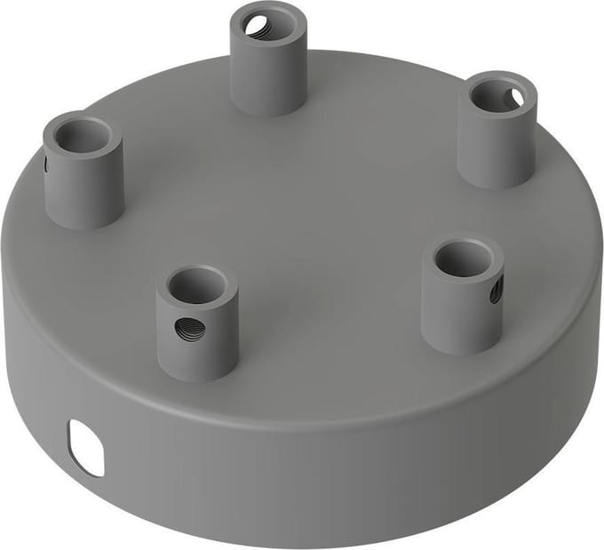 Calex plafondkap 5 snoeren Ø10 cm - beton rond