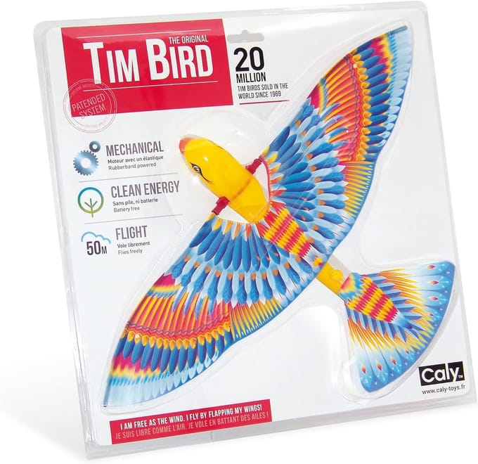 Vliegende Vogel Speelgoed - Vliegend Speelgoed - Buiten Spelen - Elastisch Winding Mechanisme - 40cm Spanwijdte