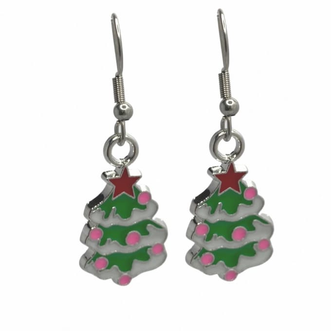 Oorbellen-Kerstboom-Gekleurd-Charme Bijoux
