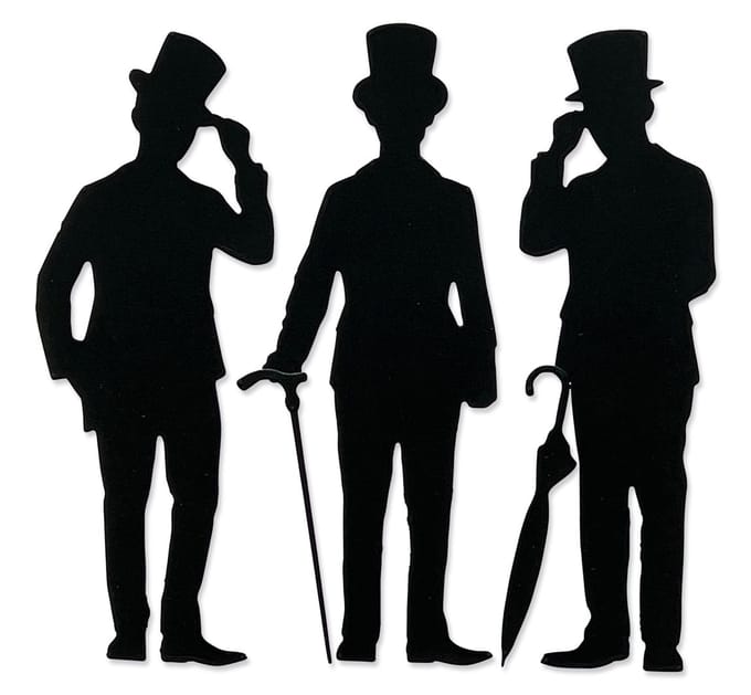 Sizzix Thinlits ponssjabloon "Gentlemen by Tim Holtz"