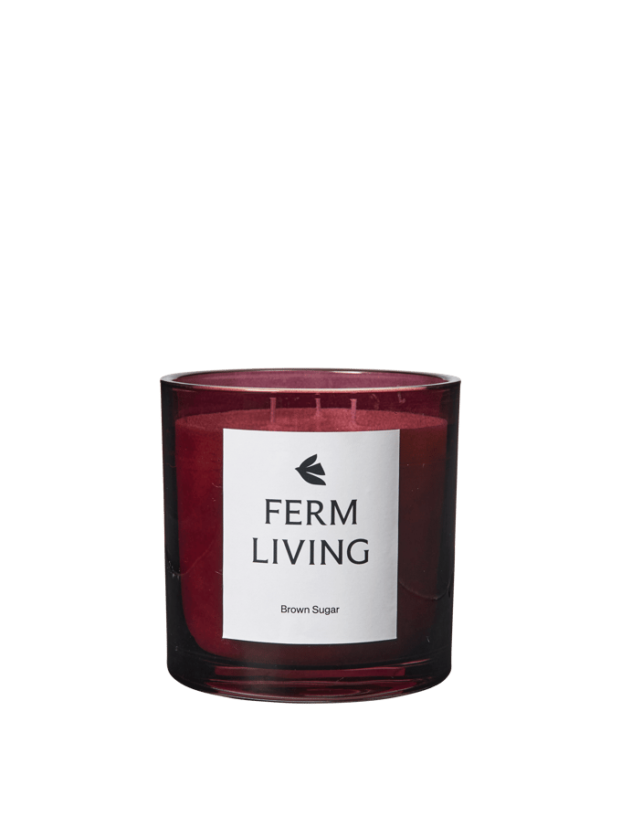 Ferm Living Vitto geurkaars - dark grape - Hoogte 12 cm