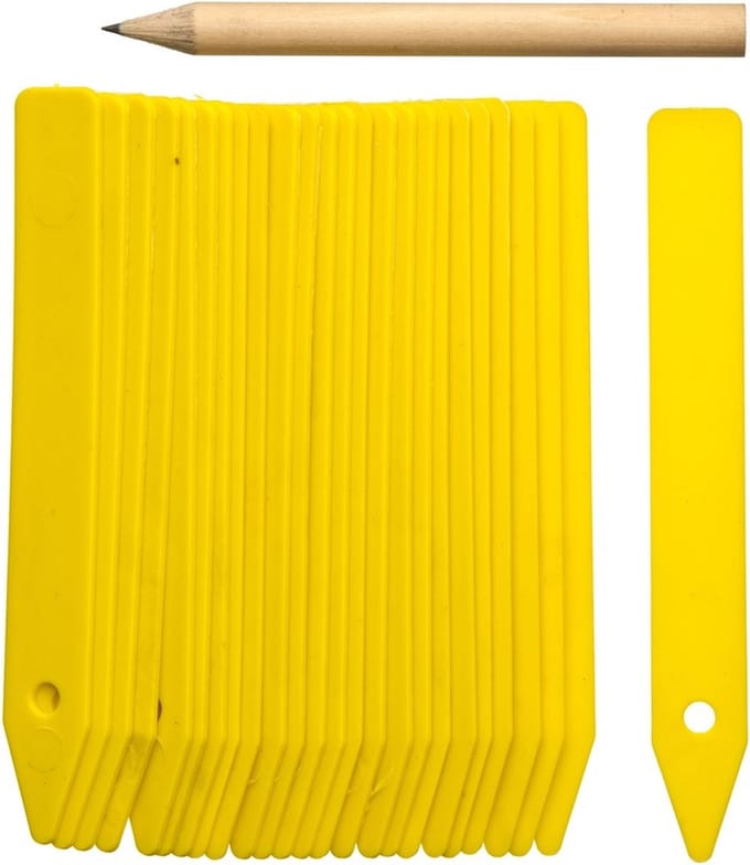 Nature Steeketiketten - 100x stuks - moestuin/groentetuin/kruidentuin - 10 cm