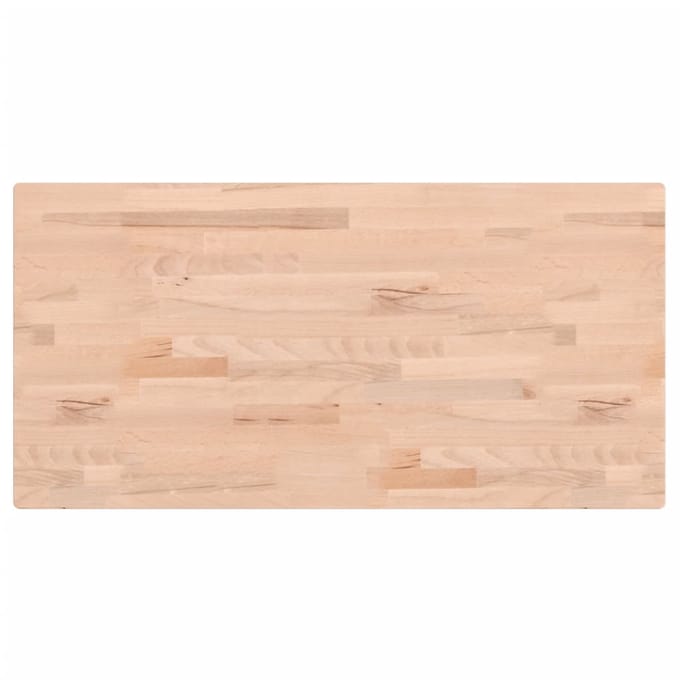 vidaXL - Wastafelblad - 80x40x1,5 - cm - massief - beukenhout