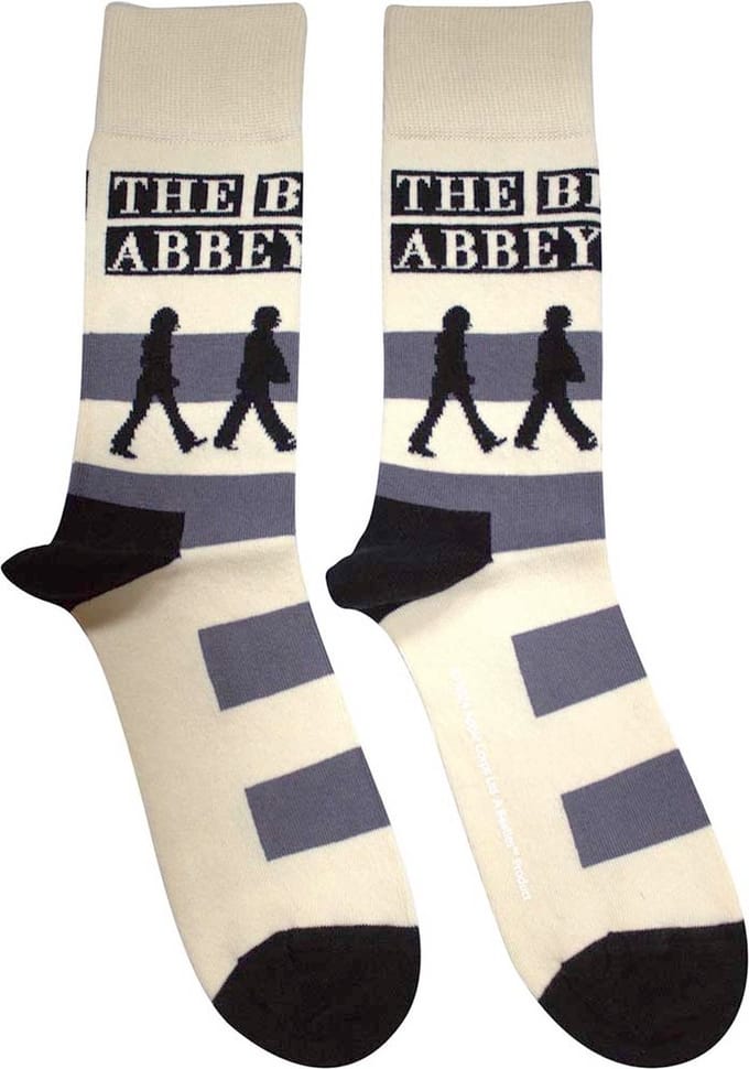 The Beatles - Abbey Road Crossing Sokken - Creme