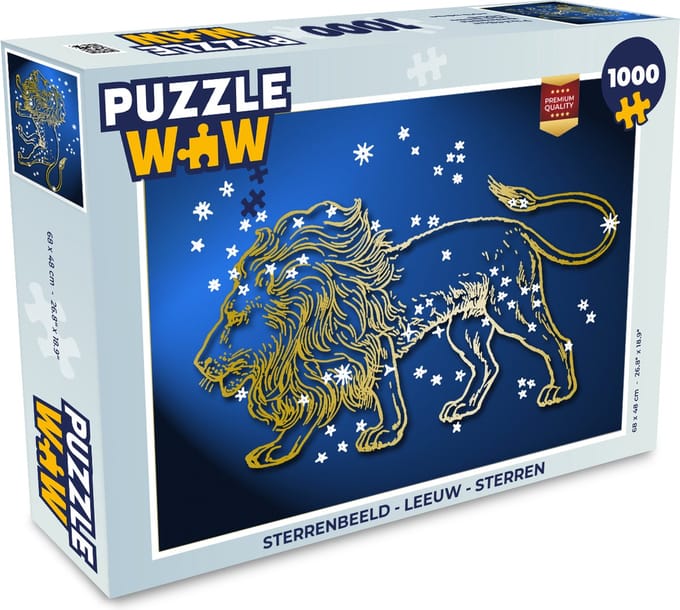 Puzzel Sterrenbeeld - Leeuw - Sterren - Legpuzzel - Puzzel 1000 stukjes volwassenen