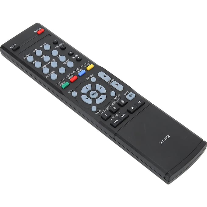ABS Duurzaam Zwart Eindversterker Controller Afstandsbediening Vervangingsaccessoire voor DENON RC-1169 gray