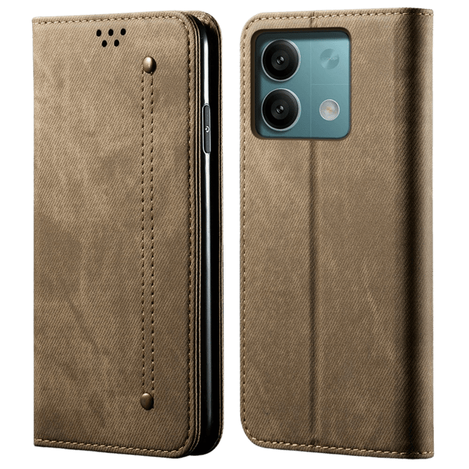 CaseBody Xiaomi Redmi Note 13 5G Denim Bookcase Bruin