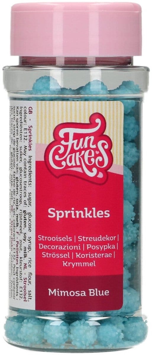 FunCakes Suikerdecoraties - Mimosa - Blauw - 45g - Eetbare Taartdecoratie