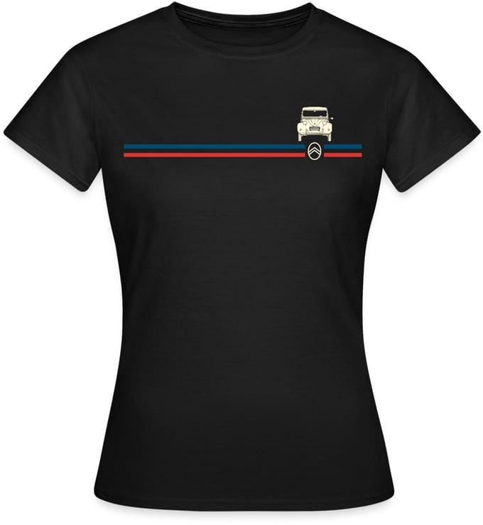 Citroën Logo Strepen 2CV Model T-Shirt Dames