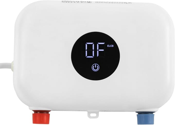 Elektrische Boiler - Mini Doorstromer - Direct Warm Water - Digitale Touch Bediening - 22x22x15 cm - Wit
