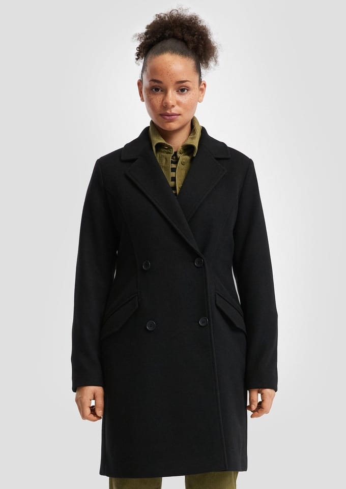 s.Oliver -qs Jackets Outdoor Black Taglia: XL | Trench Outlet | Donna | Nero