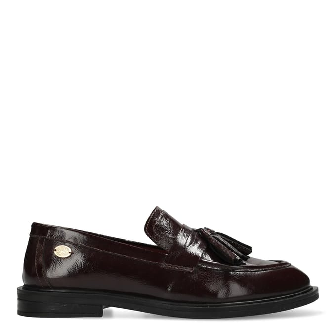 Fred De La Bretoniere - FAIRY MOCCY Loafer Wrinkle Patent Bordeaux Red - Maat 41