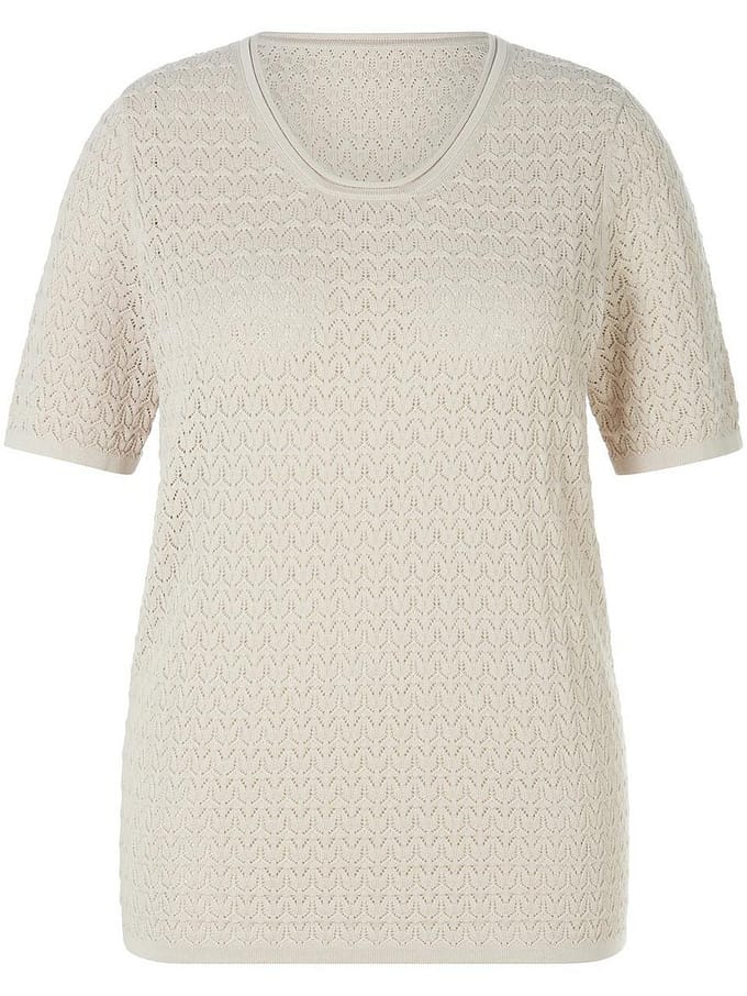Trui ronde hals Van Anna Aura beige