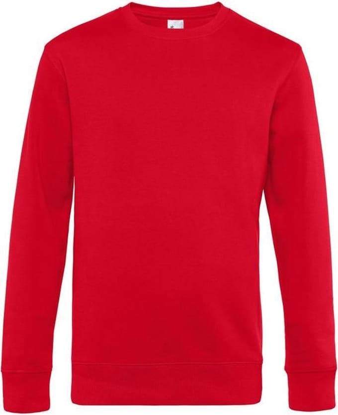 B&C Heren Koning Bemanningstrui (Rood)