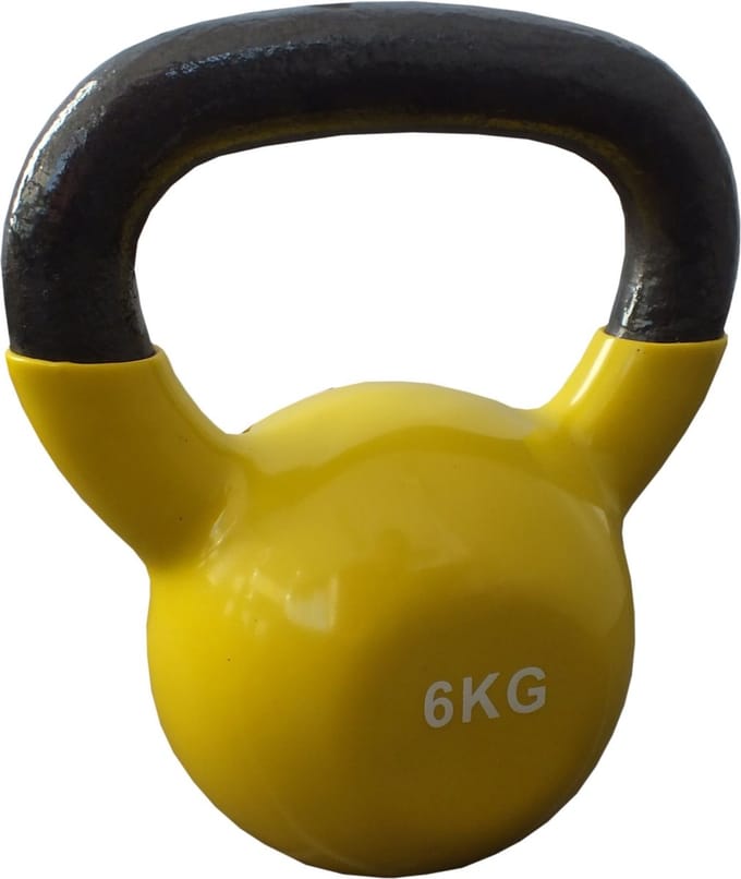 Mambo Max Kettlebell | Vinyl | 6 kg - Yellow