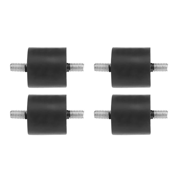 4 stuks rubberen schokdemper voetpad dempend antivibratie schroeftype buffer voor luchtcompressoren(M8 )