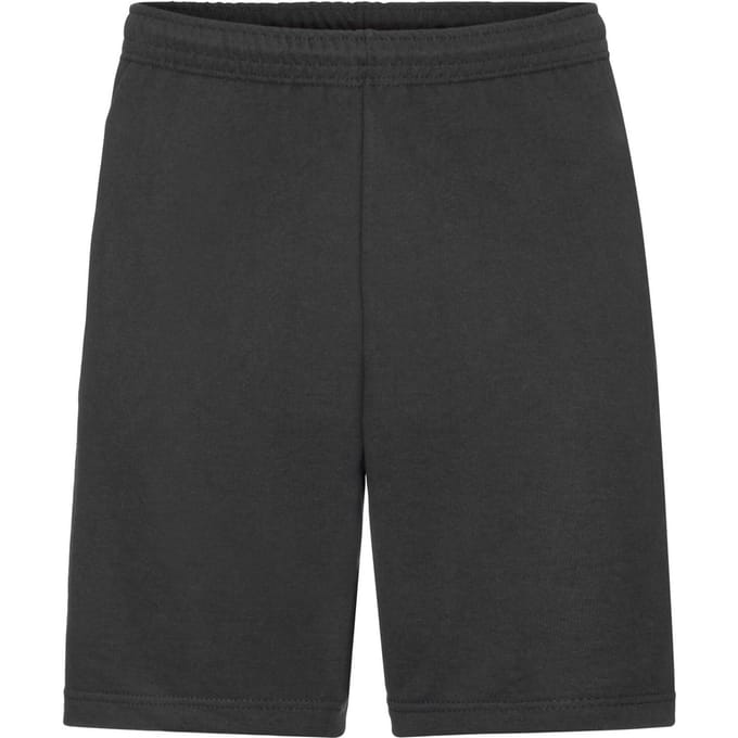 Fruit of the Loom Heren Lichtgewicht Shorts (Zwart)