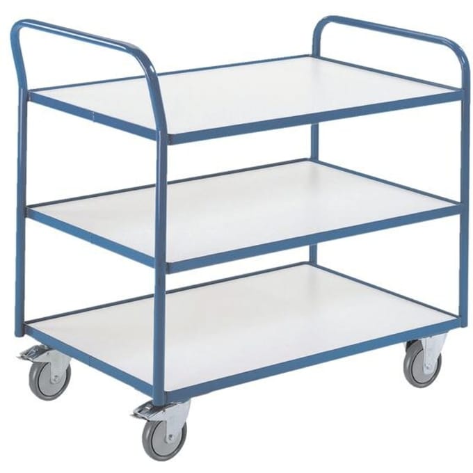 ESD etagewagen met 3 etages, 790 x 490 mm, draagvermogen 250 kg