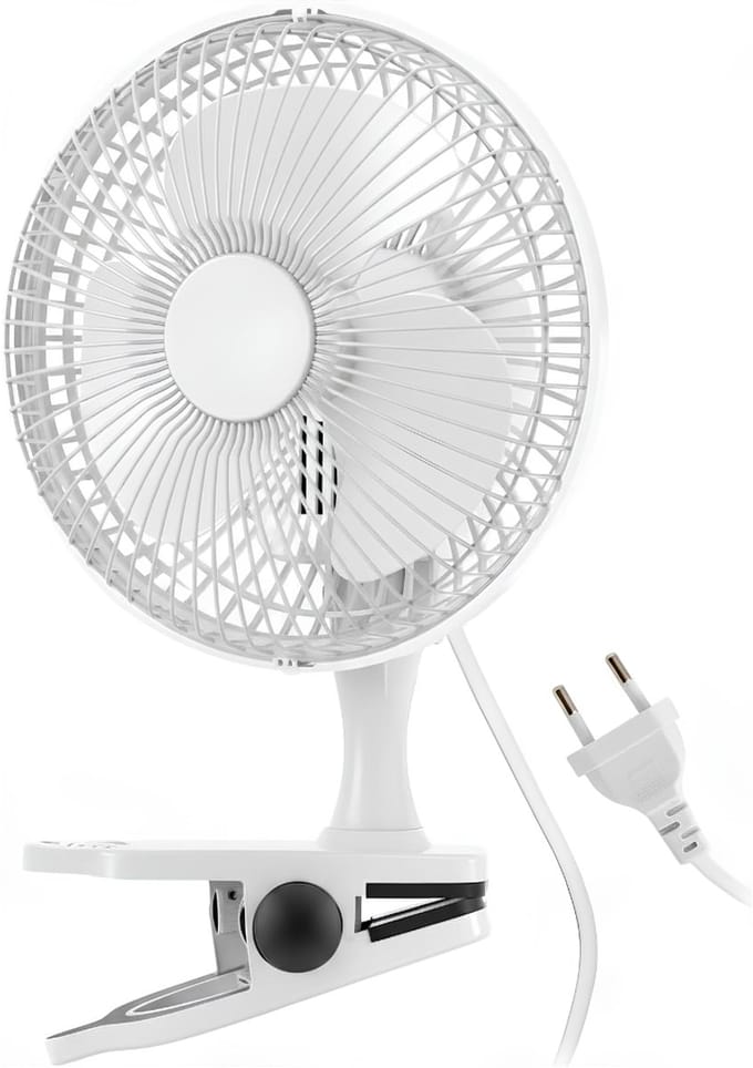 Ventilator - Tafelventilator - Tafel Ventilator Geluidloos - Wit - 22cm x 20cm x 32cm