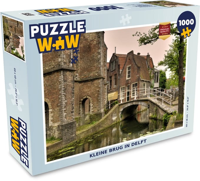 Puzzel Brug - Water - Delft - Legpuzzel - Puzzel 1000 stukjes volwassenen