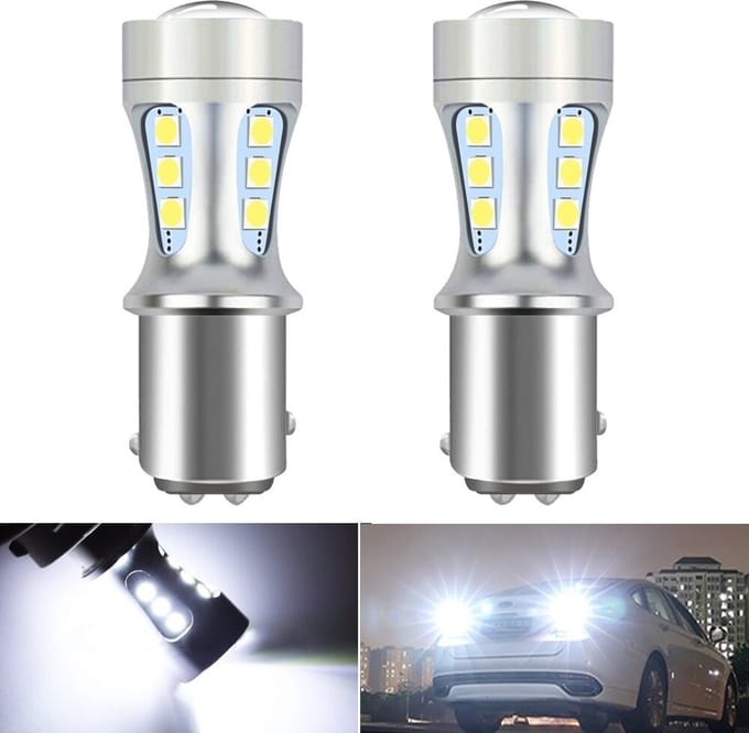 VCTparts® BA15s led wit 1156 Achterlicht (set)